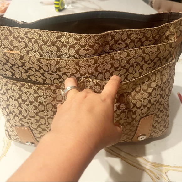 Coach Messenger Bag Brown Khaki - Picture 8 of 17